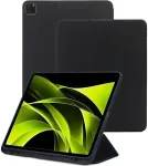 Dėklas plan&scaron;etiniam kompiuteriui iLike Dėklas knyga iPad Pro 13 (2024) 7th Gen Tri-Fold Eco-Leather* Stand Case Juodas ILK-TRC-A11-BK