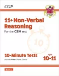 KNYGA Cgp Books 11+ CEM 10-Minute Tests: Non-Verbal Reasoning - Ages 10-11 Book 2 (with Online Edition)