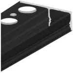 LED juostos profilis UNI-TILE12 C PLUS, 180 laipsnių, juodai anoduotas, 2m
