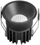 8W LED įleidžiamas &scaron;viestuvas QUARK, juodas, CCT