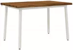90 x 55 x 75 cm Kietos akacijos mediena Natūrali ir Balta