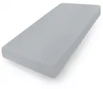 Neper&scaron;lampama jersey paklodė kūdikių lovytei MATEX 70x140 cm, pilka