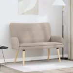 Dvita&scaron;kė sofa &Scaron;viesiai pilka 115 x 61 x 87 cm Boucl&eacute;