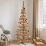 Medinė Kalėdų eglutė KOTKA 240 cm Pu&scaron;ies medienos masyvas