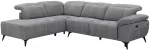 Kampinė sofa &bdquo;HAMID LC&ldquo;, su elektrine atlo&scaron;imo funkcija, pilkos spalvos