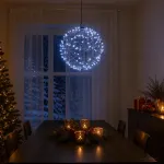 Kalėdų finialo &scaron;viesa 200 LED &Scaron;alta balta &Oslash; 20 x 22 cm
