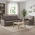 Sofa Sofos komplektas 2 vnt. Taupe Audinys
