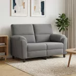 Sofa Tamsiai pilka 154 x 85 x 93 cm Aksomas