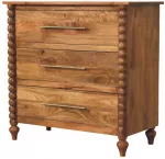 Artisan Furniture Spindle -Drawer mango medienos komoda su 3 stalčiais