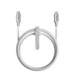 Nomad Kevlaro laidas, USB-C į USB-C, 1.5m, baltas