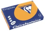 Spalvotas spausdintuvo popierius, Clairefontaine Troph&eacute;e, A3, 160 g/m2, oranžinis