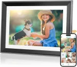 Objektyvas Yaxtifiu Skaitmeninis nuotraukų rėmelis Wifi 10.1 colio elektroninis nuotraukų rėmelis 1280 x 800 Hd Ips Lcd jutiklinis ekranas, automatinis pasukimas, nuotraukų ar vaizdo įra&scaron;ų siuntimas per Vphoto programėlę, dovana Motinos dienai