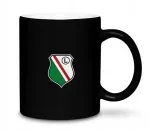 Juodas puodelis Herb Legia Warszawa Nm-nk