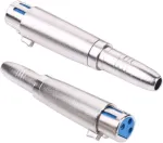 Alnicov 2 vnt. 3 kontaktų xlr į 1/4 adapterį 3 kontaktų xlr moteri&scaron;kas į 6,35 mm moteri&scaron;ką mono lizdo konvertavimo ki&scaron;tuką