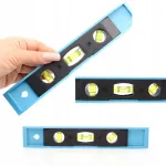 Rosfix Plastikinis stabilus gulsčiukas 240mm su 3 libelėmis, magnetinis