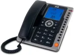 Spc Office Pro stacionarus telefonas su dideliu ap&scaron;viestu ekranu, maitinamas baterijomis, 7 atminties lizdai, skambintojo Id ir laisvų rankų įranga - juodas, 124641
