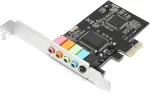 Plyisty Pci E 5.1 stereo garso plok&scaron;tė, 6 kanalų žaidimų garso plok&scaron;tė, vidinė garso plok&scaron;tė, skirta windows 7/vista/xp 32/64 bitų, suderinama su directsound 3d ir eax garso efektais