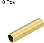 Sourcing map žalvarinis vamzdelis 7,5 mm i&scaron;orinis skersmuo 0,5 mm sienelės storis 30 mm ilgio vamzdis "pasidaryk pats", 10 vnt.