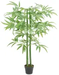 Dirbtinis bambukas, žalios spalvos, 120cm, 384 lapai