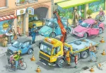 Ravensburger vaiki&scaron;ka dėlionė - 05096 atliekų surinkimas ir vilkikas - dėlionė vaikams nuo 4 metų su 2 x 24 detalėmis