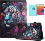 Auslbin spalvingas Pu dėklas, skirtas Ipad 10.2 9/8/7 Gen 2021/2020/2019 colių, gražus ra&scaron;tas, atverčiamas Ipad 10.2
