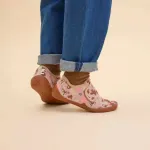 Vaiki&scaron;kos medvilninės barefoot tipo &scaron;lepetės su elnio motyvu Affenzahn Movy