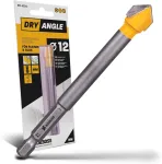 Anvil Dryangle 12mm grąžtas plytelėms ir stiklui, &scaron;e&scaron;iakampis kotas
