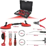 Ks Tools 140.1065 priekinio stiklo remonto rinkinys, 12 vnt.