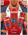 Old Spice Dovanų rinkinys, dezodorantas pie&scaron;tuku ir pur&scaron;kiklis, Captain du&scaron;o želė