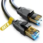 Akake 0.5m 2m 5m 6m 9m 12m 15m 18m 30m didelio na&scaron;umo didelės spartos interneto tinklo kabelis profesionalus lan kabelis ekranuotas kabelis, skirtas naudoti patalpose ir lauke (6m), juodas, juodas