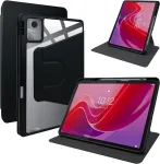 Lemxiee dėklas i&scaron; Pu odos, skirtas Lenovo Tab M11 dėklui su ra&scaron;iklio lizdu / pasukamu stovu / atsparus įbrėžimams, Pu odos + akrilo dėklas, skirtas Lenovo Tab M11 (2024) 11 colių dangteliui