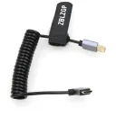 Zblzgp 8k Hdmi kabelis Hdmi 2.1 Hdmi kabelis, skirtas XBOX Serries X Ps5 Ps4 Ps4 Chromebook ne&scaron;iojamiesiems kompiuteriams 60hz Hdmi skirstytuvo kabelis Skaitmeninis kabelis (mini Hdmi, De&scaron;inysis lenkimas, Spiralinis)