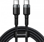 Baseus Cafule PD2.0 100W greito įkrovimo USB-C kabelis 20V 5A 2m - Pilkas / Juodas