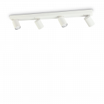 Lubinis &scaron;viestuvas Ideal Lux Ceiling lamp with 4 lights RUDY, GU10, baltas