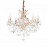 Pakabinamas &scaron;viestuvas Suspended lamp with 8 lights NAPOLEON, E14, auksinis color