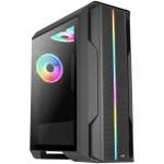 Aerocool Splinter Duo Midi&ndash;Tower &ndash; juoda