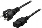 DELTACO kabelis , 16A, CEE 7/7 - IEC C19, 5m DEL-111T