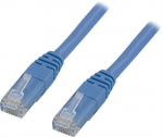 DELTACO U / UTP Cat6 patch kabelis, 0.3m, 250MHz, LSZH, mėlynas / TP-603B