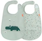 Done by Deer seilinukų rinkinys Croco Bibs Žalias, 2 vnt.