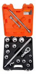 colių veržliarakčių rinkinys 3/4'' BAHCO [SLX 17AF] 17 vnt.