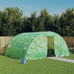 &Scaron;iltnamis su plieno rėmu, žalios spalvos, 5x4x2,3m, 20m&sup2;