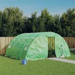 &Scaron;iltnamis su plieno rėmu, žalios spalvos, 5x4x2,3m, 20m&sup2;