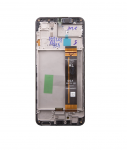 Dėklas LCD ekranas + jutiklinis blokas + priekinis dangtelis Samsung A236 Galaxy A23 5G Juodas (servisų paketas)