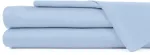 Riposo PREMIUM Satino paklodė be gumos Light mėlynas 150x200 cm