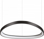 Ideal Lux 47W LED pakabinamas &scaron;viestuvas GEMINI, juodas, 3000K, dimeriuojamas, 304694