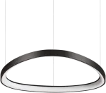 Ideal Lux 47W LED pakabinamas &scaron;viestuvas GEMINI, juodas, 3000K, dimeriuojamas, 304694