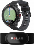 I&scaron;manusis laikrodis Polar Grit X2 Pro su &scaron;irdies ritmo matavimo diržu, Juodas