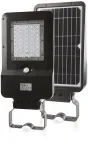 15W LED gatvės &scaron;viestuvas su saulės baterija ir judesio davikliu, juodas, 4000K