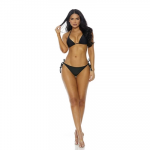 Forplay Tolu Bikini Set with Longline Kimono, Size L, Juodas