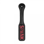 Ouch By Shots EasyToys Leather Impact Paddle SPANK Inscription, Firm & Flexible